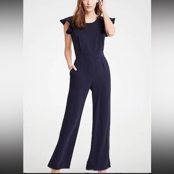 Ann Taylor Navy Jumpsuit